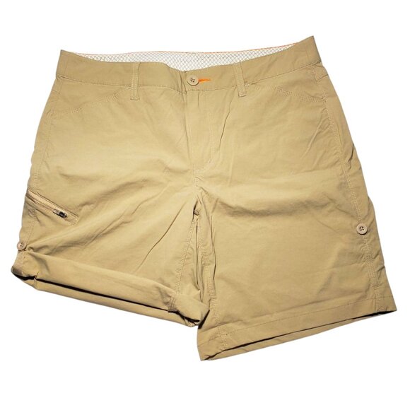 Orvis Jackson Convertible Shorts Women's 10 Shitake Beige Nylon Hiking Quick-Dry - Picture 2 of 9